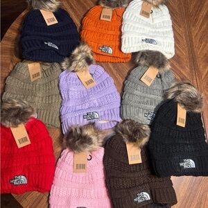 The North Face Kids' Beanie Collection with Faux Fur Pom
Lot of 10